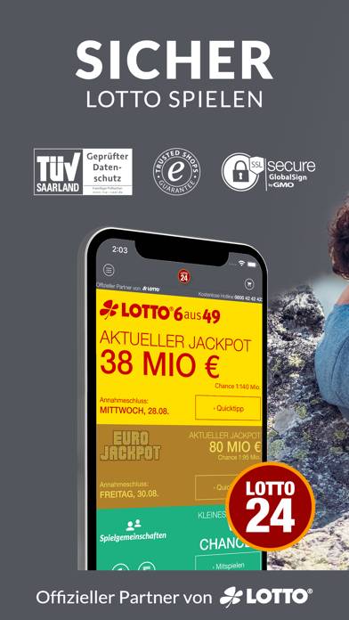 LOTTO 6aus49 & Eurojackpot App-Screenshot #1