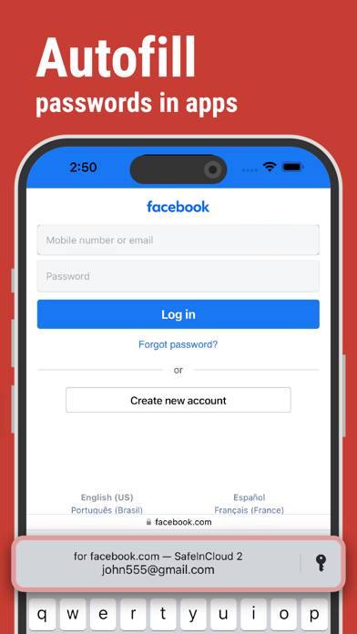 Password Manager SafeInCloud 1 App-Screenshot #6