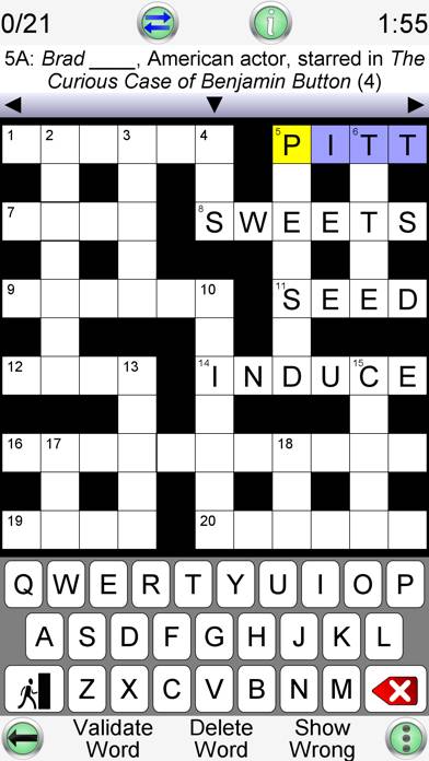 Crossword Unlimited plus App screenshot #1