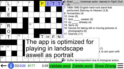 Crossword Unlimited plus Captura de pantalla de la aplicación #4