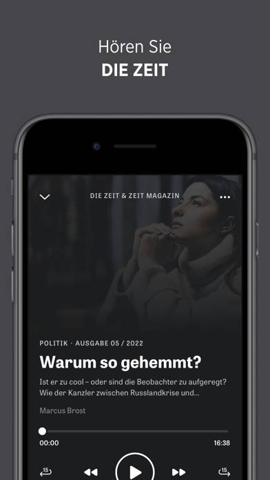 Zeit Audio App-Screenshot #2