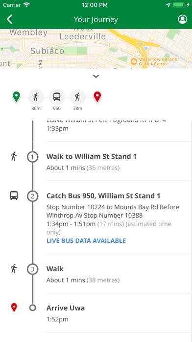 Transperth App screenshot