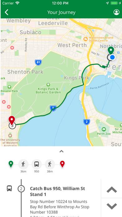 Transperth App screenshot