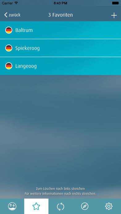 Nordsee Gezeiten App-Screenshot