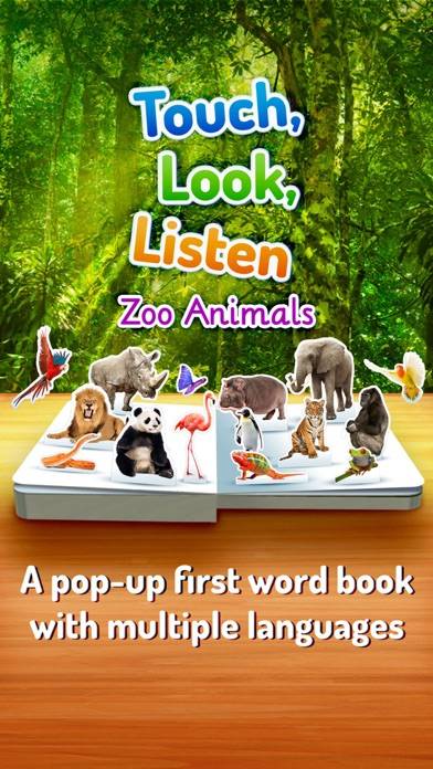 Zoo Animals ~ Touch, Look, Listen skärmdump av spelet