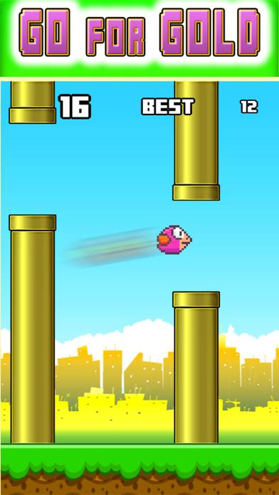 Jumpy Red Bird Spiel-Screenshot