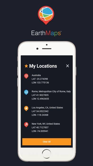 Earth Maps: GPS, Directions, Places, Lat & Lon Schermata dell'app #3