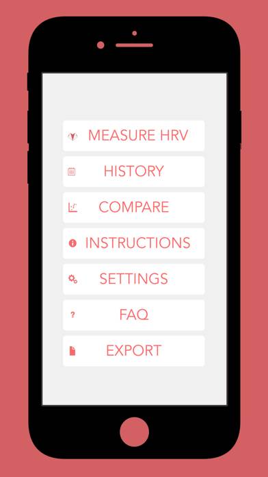 Camera Heart Rate Variability Schermata dell'app #3