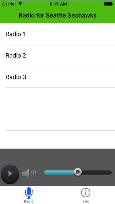 Radio for Seattle Seahawks App screenshot #1