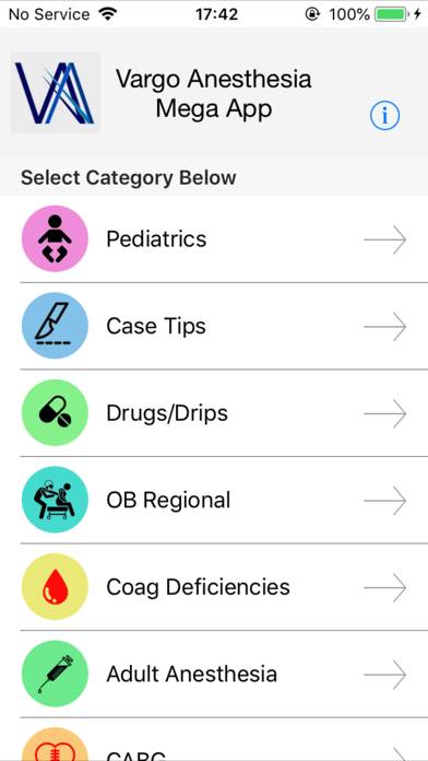 Vargo Anesthesia Mega App capture d'écran