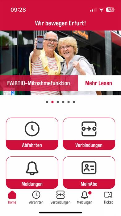 Erfurt mobil App-Screenshot