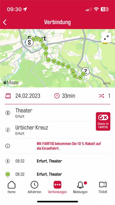 Erfurt mobil App-Screenshot