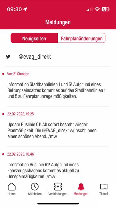 Erfurt mobil App-Screenshot