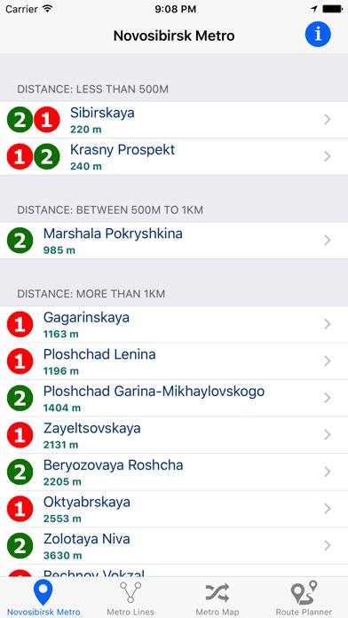 Novosibirsk Metro App screenshot #1