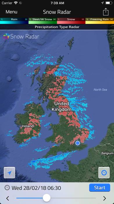 UK Snow Radar Captura de pantalla de la aplicación #1