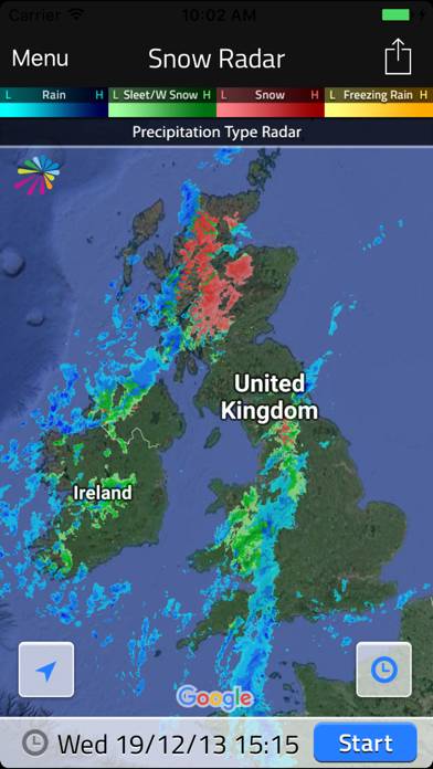 UK Snow Radar Captura de pantalla de la aplicación #2