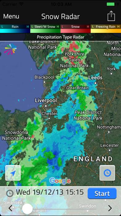 UK Snow Radar Captura de pantalla de la aplicación #5