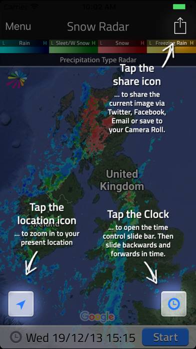 UK Snow Radar Captura de pantalla de la aplicación #6