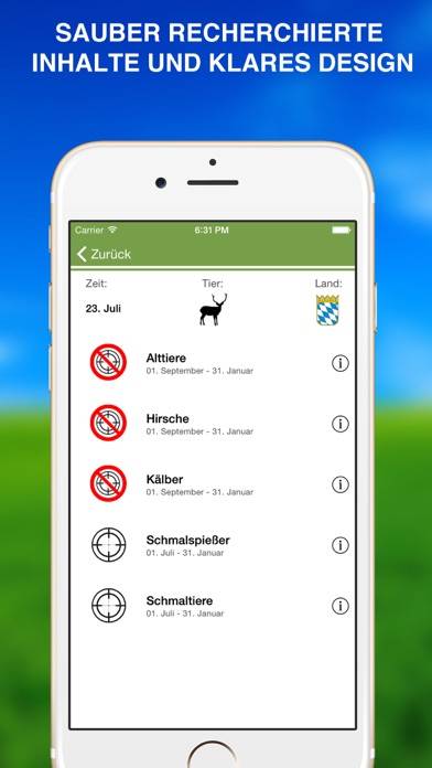 Jagd Saison App-Screenshot #3