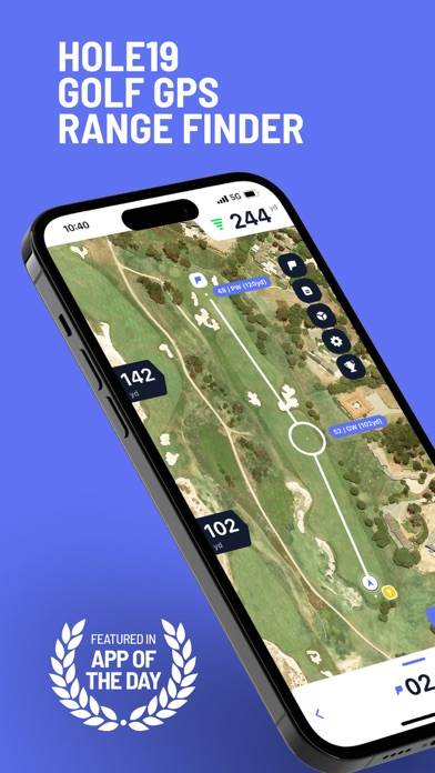 Hole19: Golf GPS Range Finder App screenshot #1