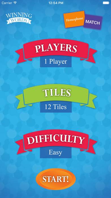 Homophone Match captura de pantalla