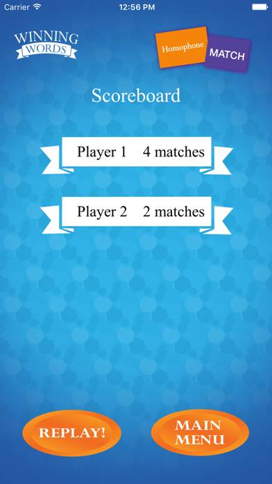 Homophone Match captura de pantalla del juego