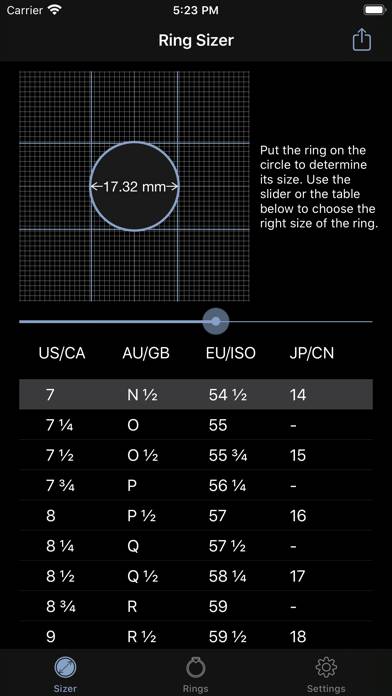 Ring Sizer by Jason Withers App screenshot #1