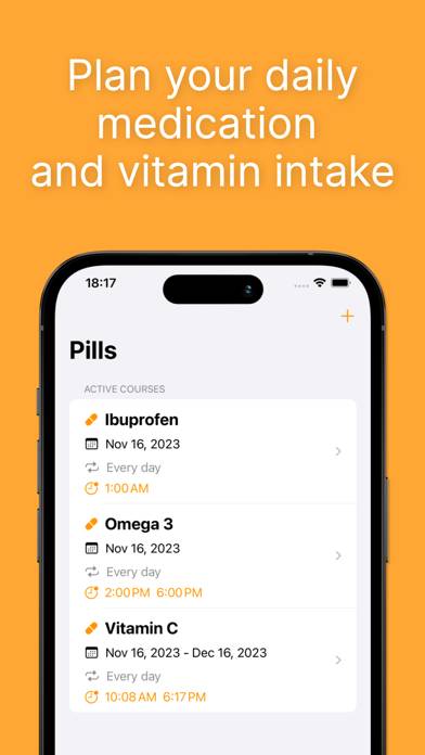 Pills - reminder for daily taking medicine and pills medication reminder screenshot