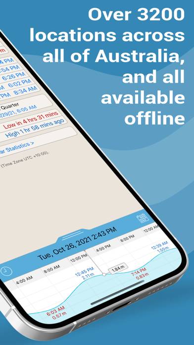 Tide Times TAS Plus App screenshot