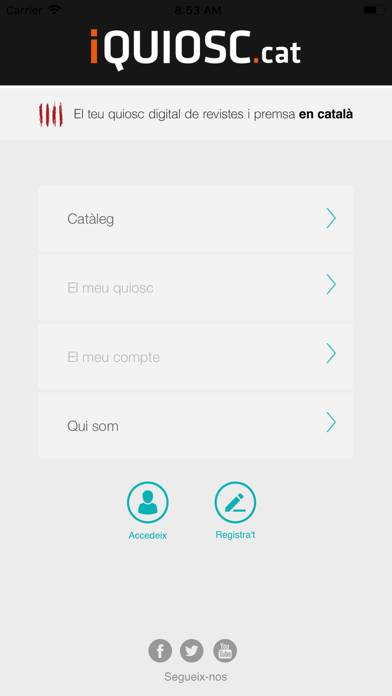 IQUIOSC.cat, premsa i revistes Captura de pantalla de la aplicación