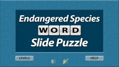 Endangered Species Word Slides game screenshot