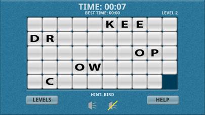 Endangered Species Word Slides game screenshot