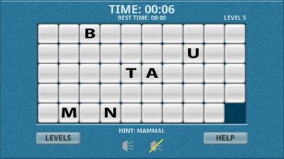 Endangered Species Word Slides game screenshot
