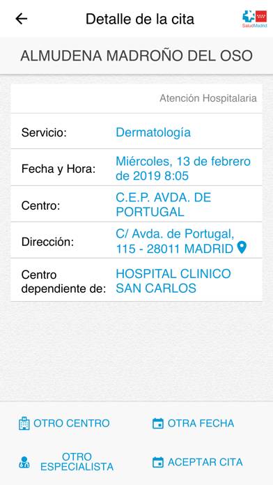 Cita Sanitaria Madrid Captura de pantalla de la aplicación #6