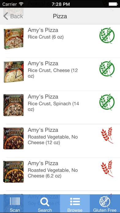 Gluten Free Food Captura de pantalla de la aplicación #1