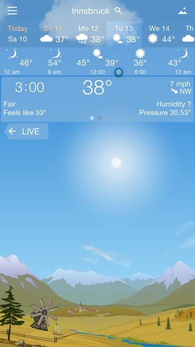Awesome Weather YoWindow App-Screenshot #5