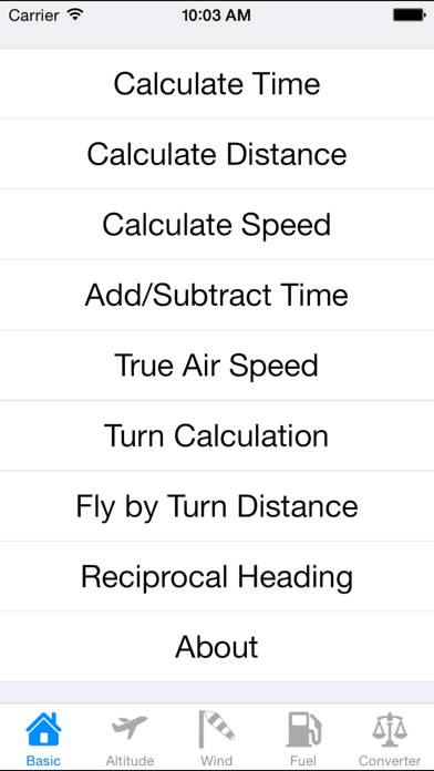 Flight Calculator Скриншот приложения #1