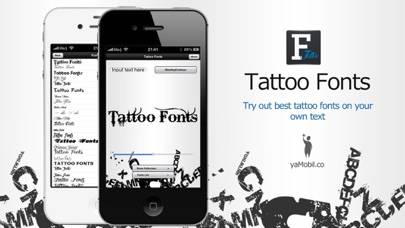 Tattoo Fonts App screenshot #1