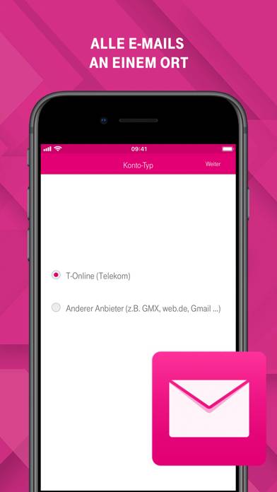 Telekom Mail – E-Mail App Bildschirmfoto