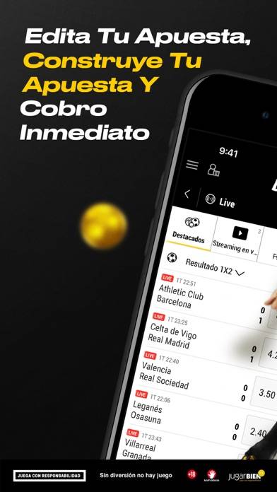 Bwin Apuestas Deportivas Captura de pantalla de la aplicación