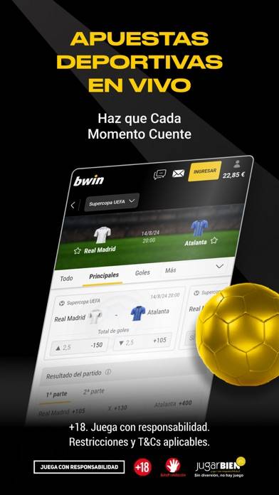 Bwin Apuestas Deportivas Captura de pantalla de la aplicación
