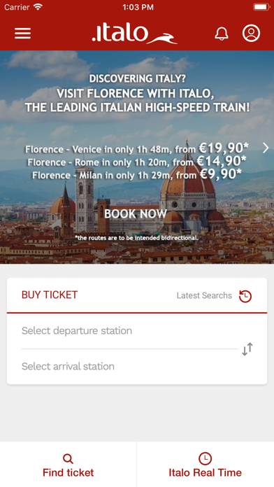 Italo: Italian Highspeed Train Schermata dell'app #1