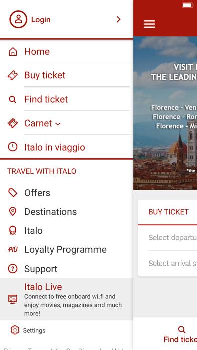 Italo Treno: treni e biglietti App screenshot #2