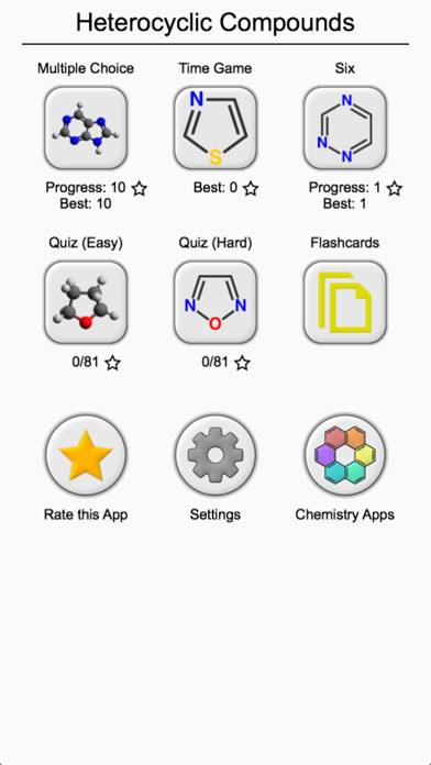 Heterocyclic Compounds: Names of Heterocycles Quiz Schermata dell'app #3