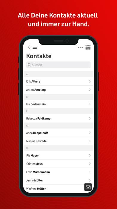 Vodafone E-Mail & Cloud App-Screenshot