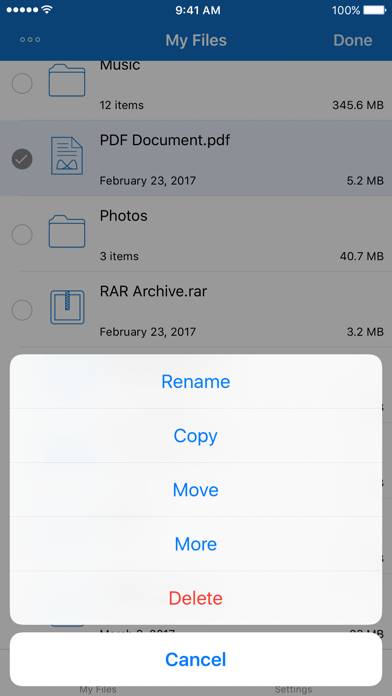 File Manager for iPhone Captura de pantalla de la aplicación #2
