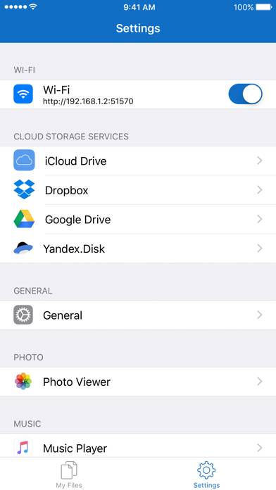 File Manager for iPhone Captura de pantalla de la aplicación #4