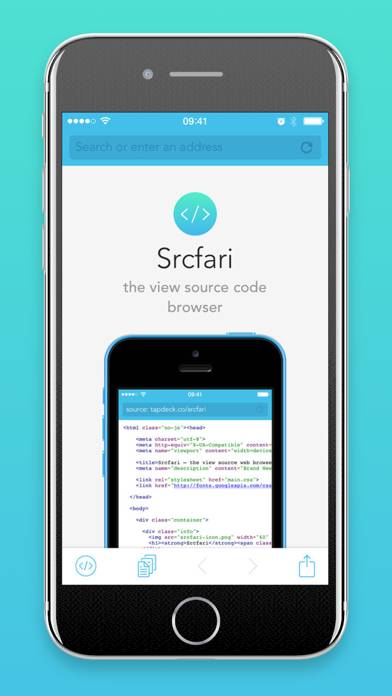 Srcfari: view html source code App-Screenshot #4