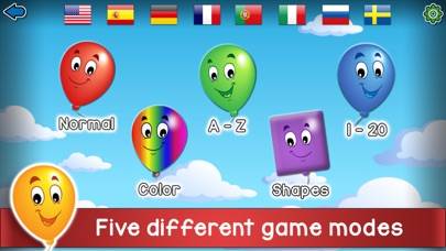 Kids Balloon Pop Language Game Captura de pantalla de la aplicación #1