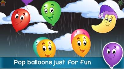 Kids Balloon Pop Language Game Captura de pantalla de la aplicación #2